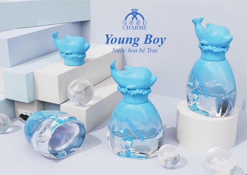 Nước hoa cho bé, Charme Young Boy, hương thơm thanh mát, cho bé năng động cả ngày, 30ml