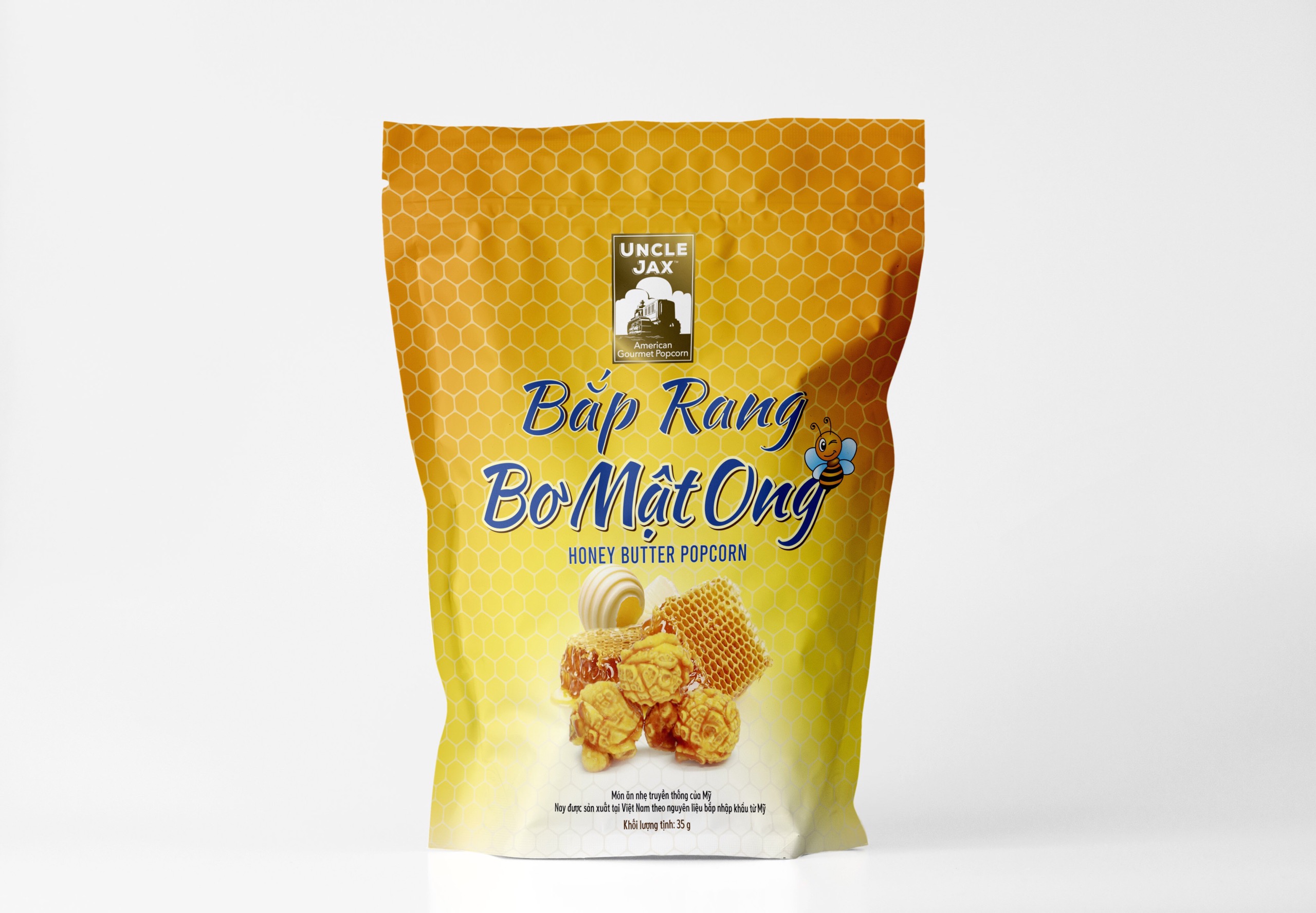 Bắp rang Uncle Jax vị Bơ Mật Ong