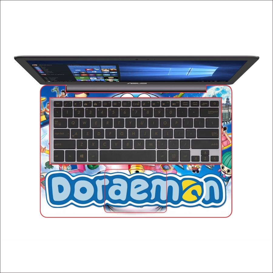Miếng Dán Skin In Decal Dành Cho Laptop - Doraemon 2 - Mã: 121118