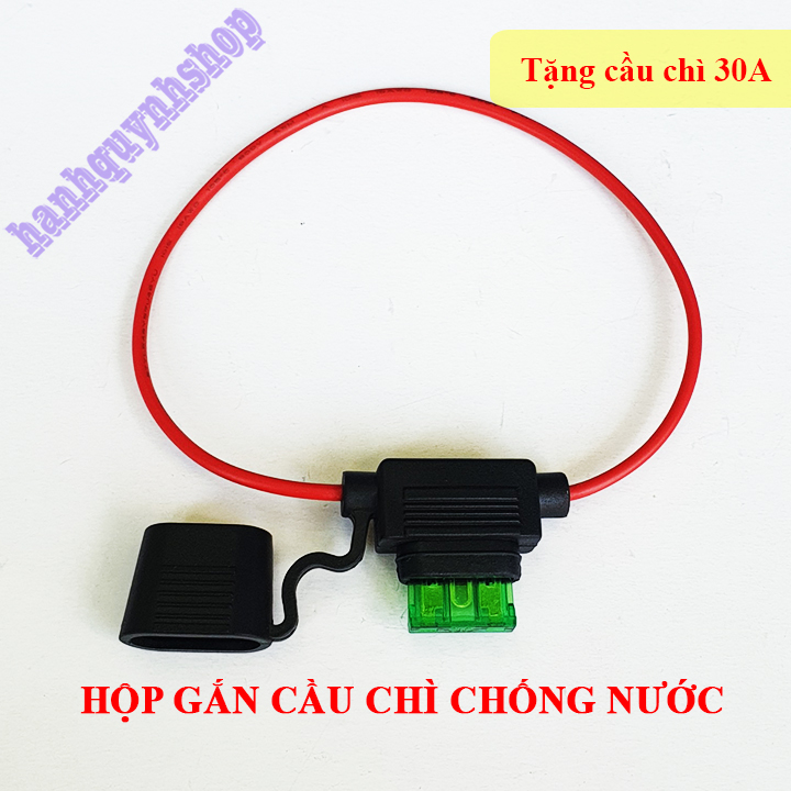 Hộp gắn cầu chì chống nước tặng kèm cầu chì chân to 10A 15A 20A 25A 30A