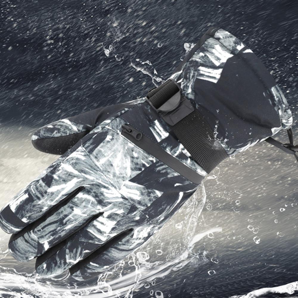 Găng Tay Mùa Đông Unisex Nam Nữ Giữ Ấm Chống Thấm Nước Sử Dụng Màn Hình Cảm Ứng Dễ Dàng