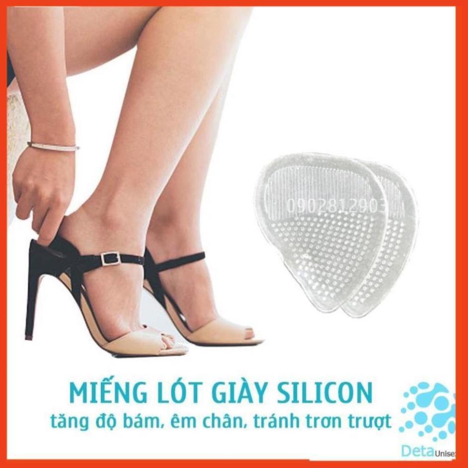 Bộ combo 6 Miếng lót giày silicon nữ êm chân giúp khắc phục rộng size giày cao gót