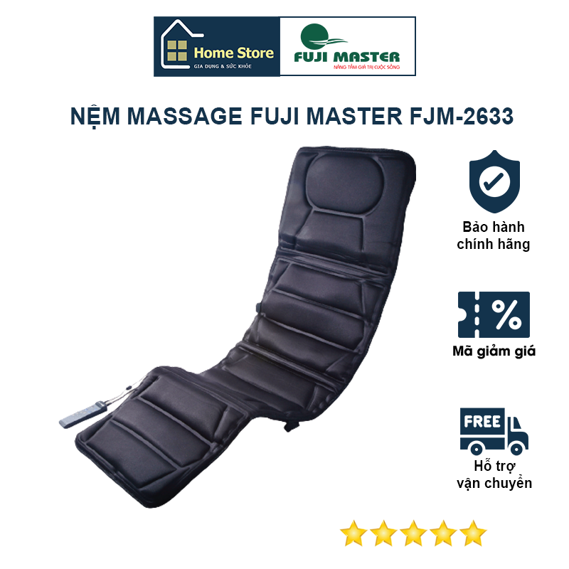 Nệm mát xa, nệm massage toàn thân Fuji Master FJM-2633 - Hàng chính hãng