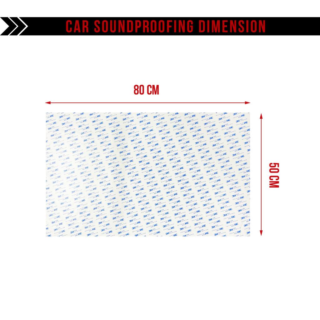 Tấm mút tiêu âm 3M9448A ô tô Phụ kiện ô tô Tấm lót cách nhiệt Giảm âm thanh Chống ồn 80* 50 * 1.5cm