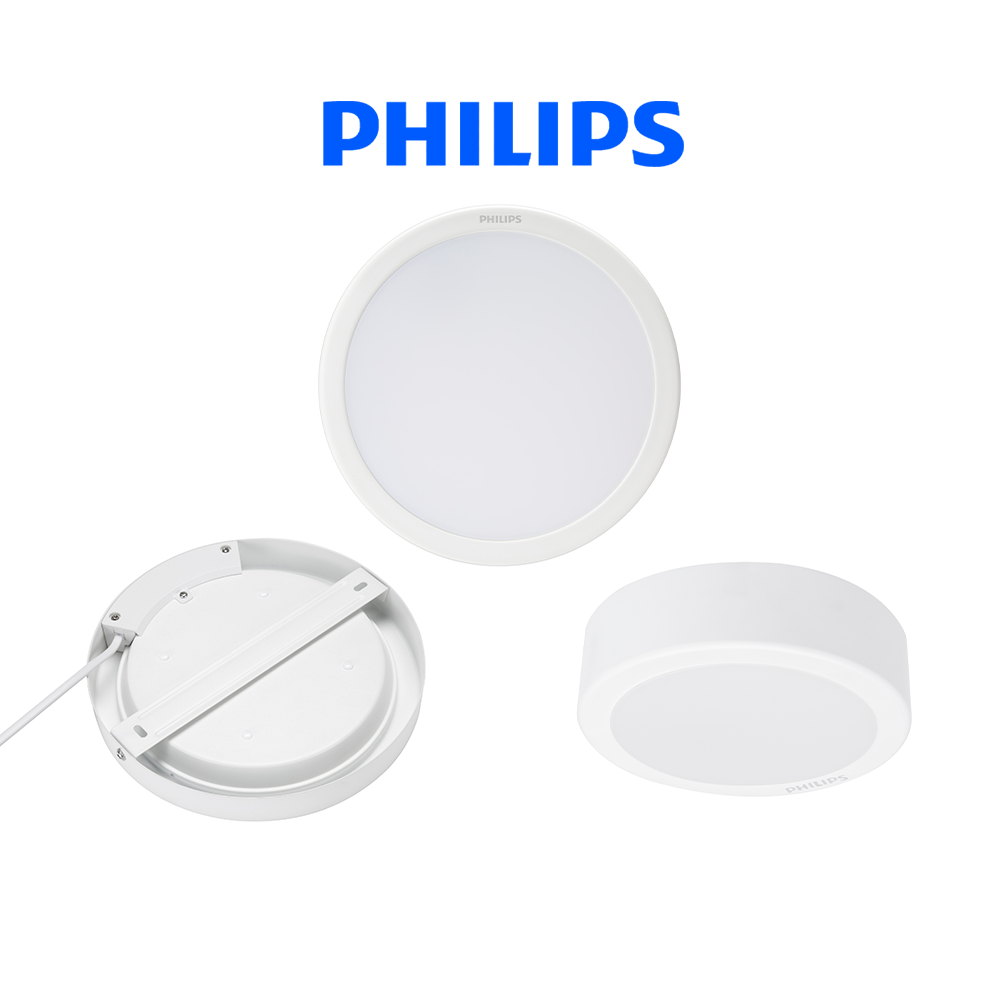 Bộ Đèn Philips LED Ốp Trần tròn lắp nổi DN027C Công suất (9W, 12W, 15W, 19W)