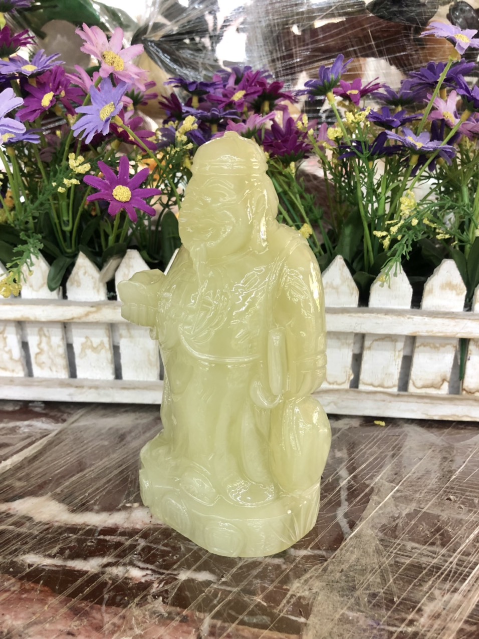 Tượng ông Quản Gia, Quản Tài phong thủy đá ngọc Onyx - Cao 15 cm