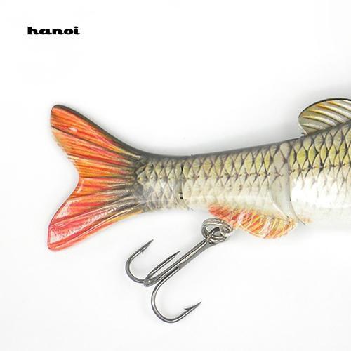 Mồi giả câu cá 5 khúc có lưỡi câu