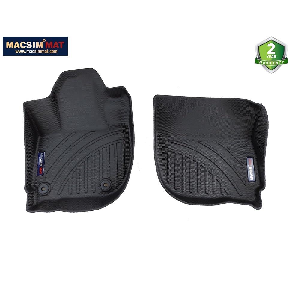 Thảm lót sàn ô tô Honda City 2019-đến nay Nhãn hiệu Macsim chất liệu nhựa TPV cao cấp màu đen, be