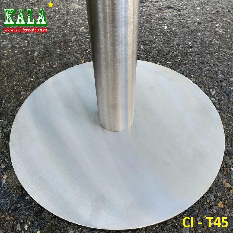 Chân bàn Kala inox mâm tròn 45cm CI-T45