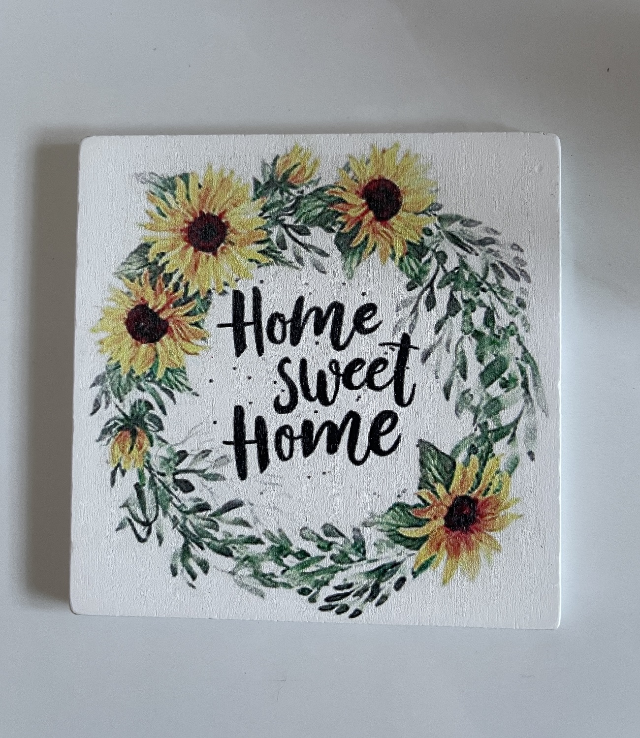 Bộ hình gỗ trang trí hoa Hướng Dương dùng để trang trí décor nhà cửa của Mỹ