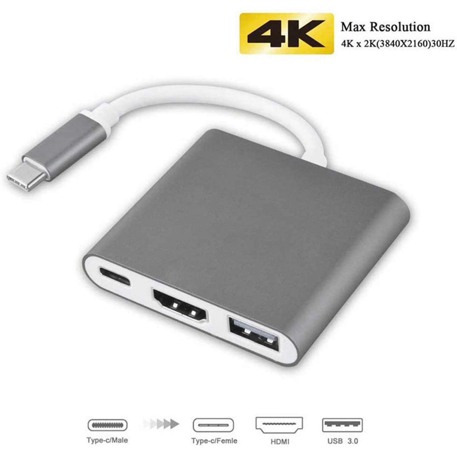 Đầu cáp chuyển đổi đầu USB Type C sang HDMI Chất lượng 4K