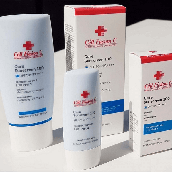 Céll Fùsion C Sữa Chống Nắng Cure Sunscreen 100 SPF50 PA++++ (30ml*30ml)