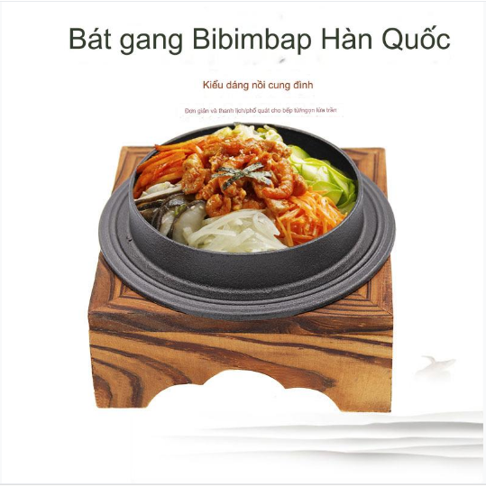 Thố Gang Giữ Nhiệt Bibimbap Cook phong cách châu Á