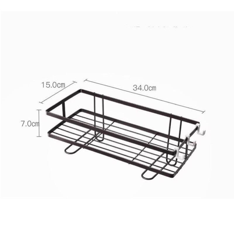KỆ SẮT GÀI ĐỂ ĐỒ TRÊN BỒN CẦU ĐEN TABIHOME MỚI 2 Chân