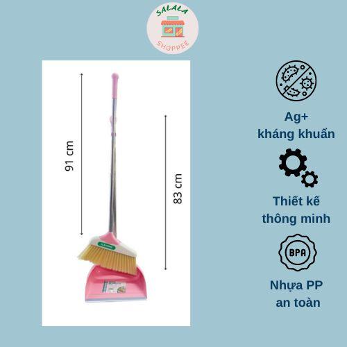 Bộ Chổi Và hốt rác Ky Bầu Inochi sản xuất Theo tiêu chuẩn Nhật Bản