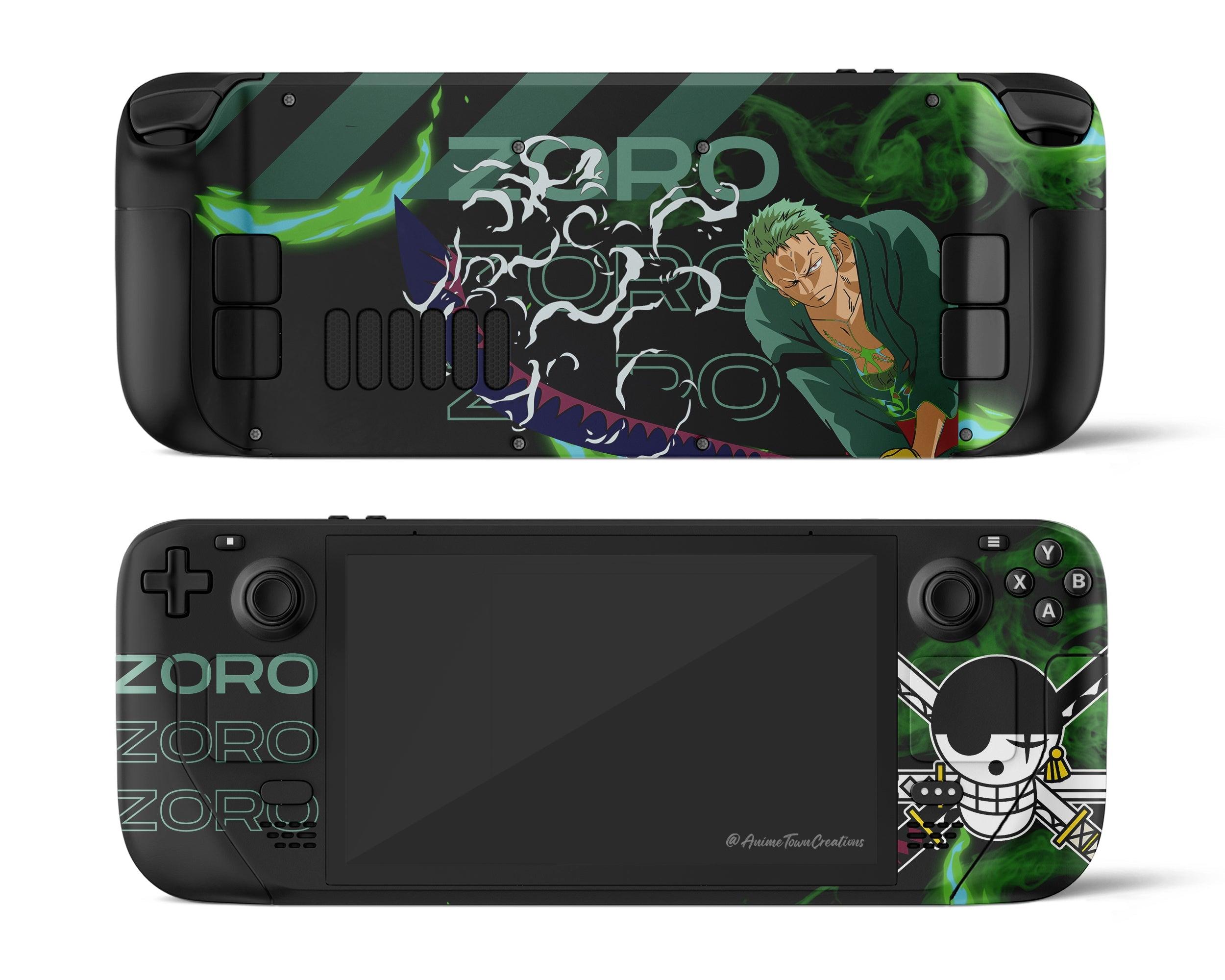 Skin dán Steam Deck mẫu One Piece Zoro (Đã cắt sẵn chi tiết, dễ dán)