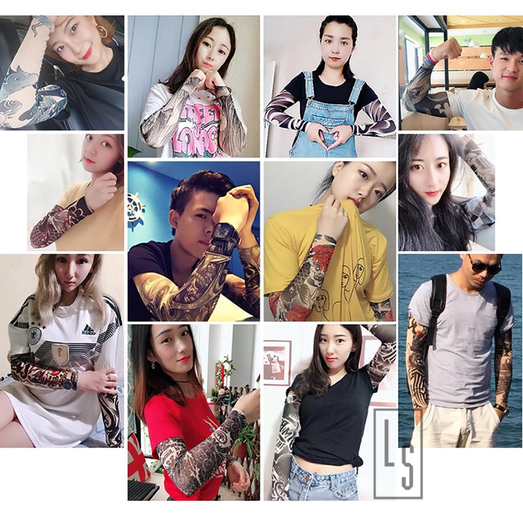 Bao Tay Giả Săm Tattoo - Găng Tay Tattoo Hình Săm