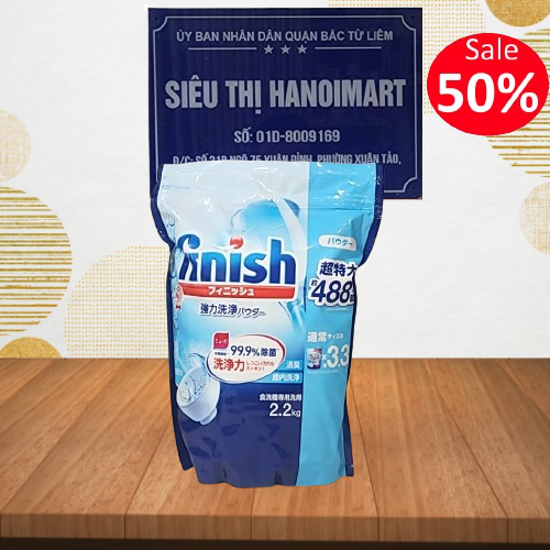 Bột rửa Finish hương chanh 2.5kg - Viên rửa Finish All in one 120V - Nước bóng Finish 750ml - Muối làm mềm nước Finish 1.5kg