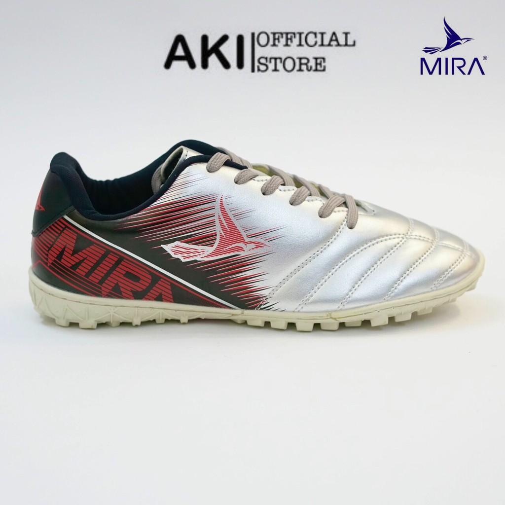 Giày đá bóng cỏ nhân tạo Mira Pro Xám thể thao nam chính hãng đẹp rẻ - PR001