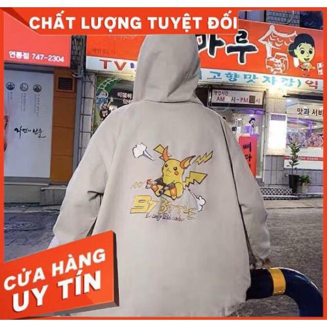 Áo khoác dù Pikachu ( có video thật )