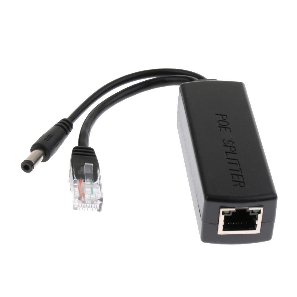 12V PoE Splitter Adapter    10/100Mbps For Camera