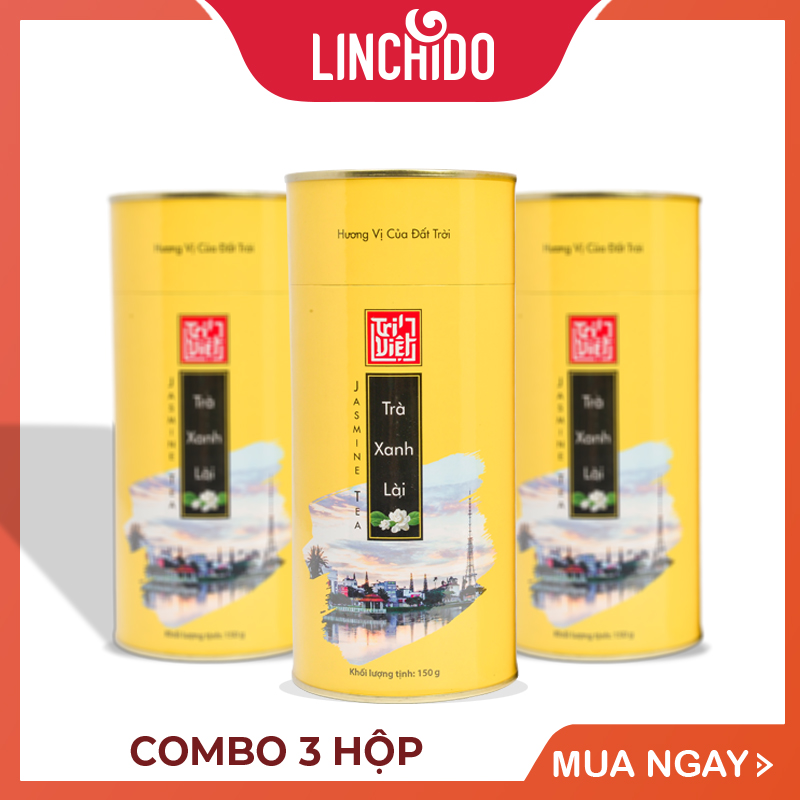 [ COMBO 3 HỘP ] Trà Xanh Hoa Nhài Đặc Biệt - Hộp 150Gr (Trà Hoa Nhài - Jasmine Tea)