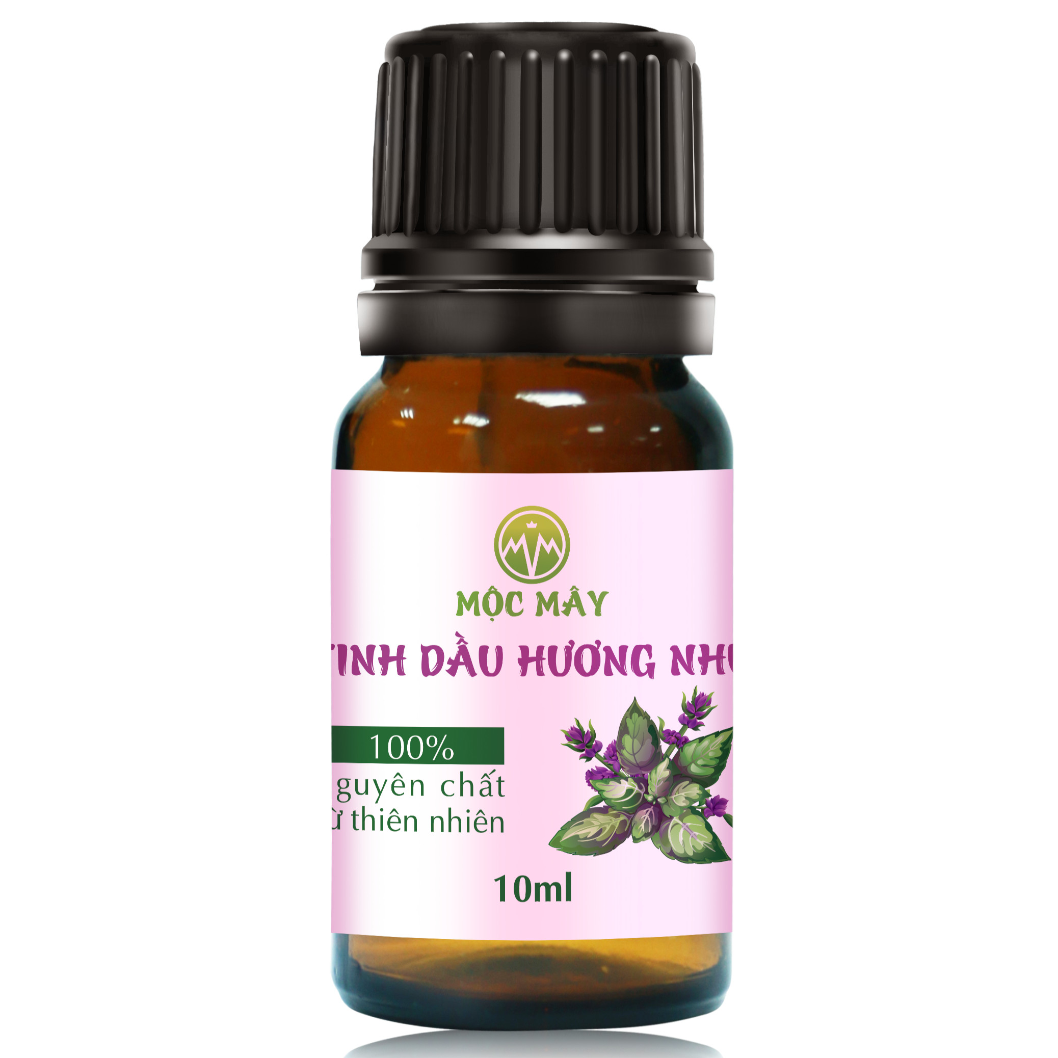 Tinh dầu Hương Nhu 10ml Mộc Mây - tinh dầu thiên nhiên nguyên chất 100% - chất lượng và mùi hương vượt trội - chuyên gia chăm sóc tóc hư tổn