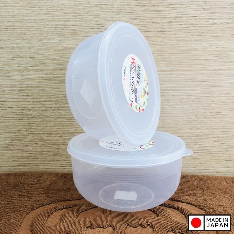 Hộp đựng thực phẩm tròn Nakaya Pack M 1.3L - Hàng nội địa Nhật Bản nhập khẩu chính hãng