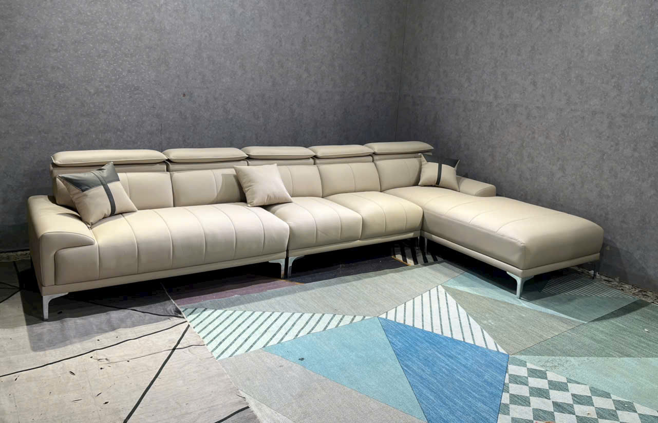 Sofa góc L phòng khách Juno sofa Livepool NK2025 KT 3m5 x 1m8
