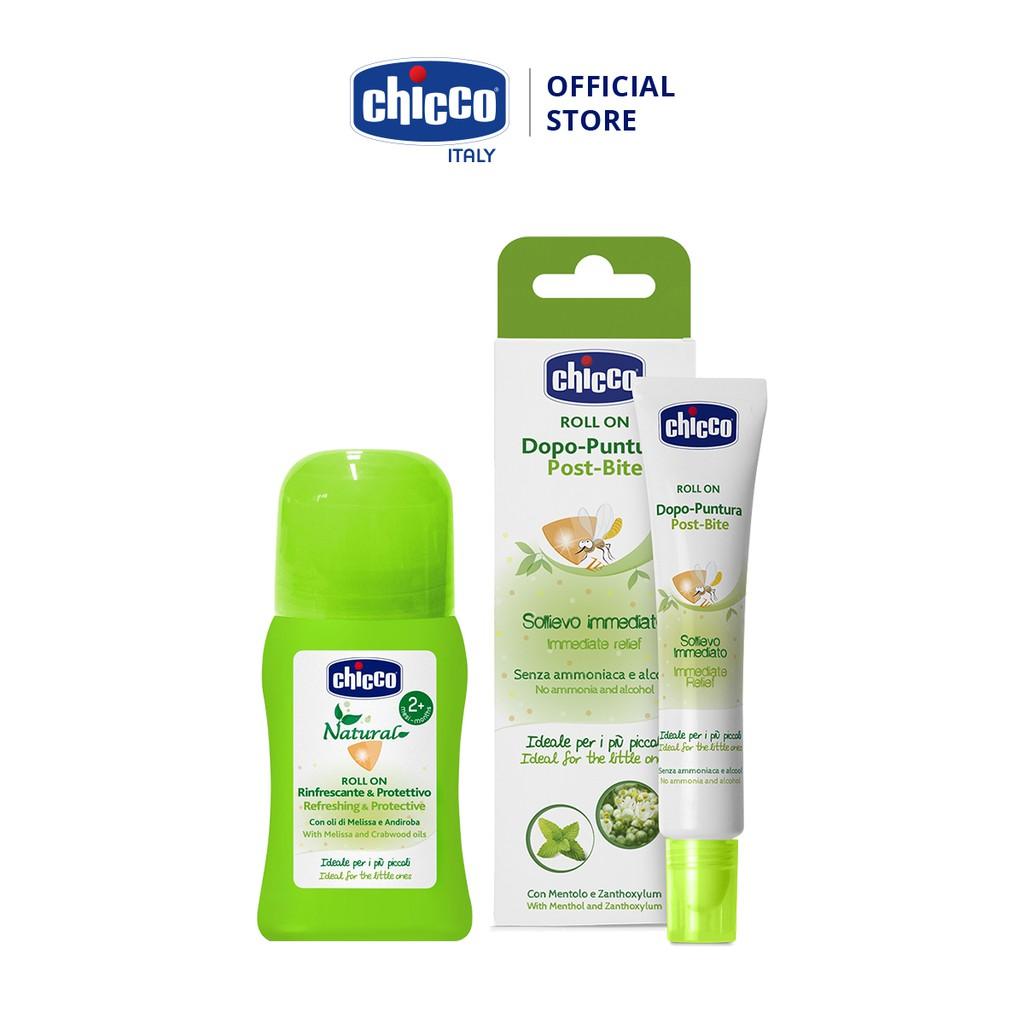 Combo lăn đa năng xua muỗi Chicco & lăn bôi vết muỗi đốt, côn trùng cắn Chicco