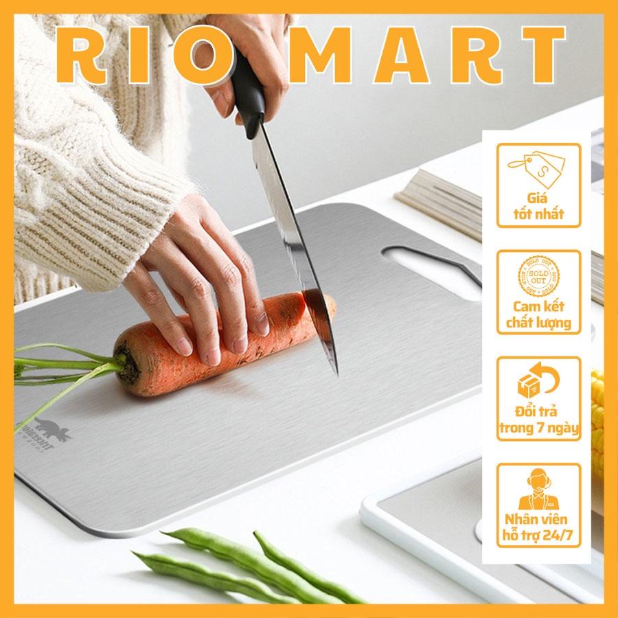 Thớt Inox 304 Cao Cấp Kháng Khuẩn Dày Dặn Chính Hãng Chopping Block R13 RIOMART