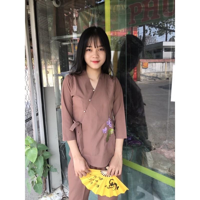 Đồ Lam Đi Chùa #Pháp Phục Phật Giáo#xéo nhật nơ