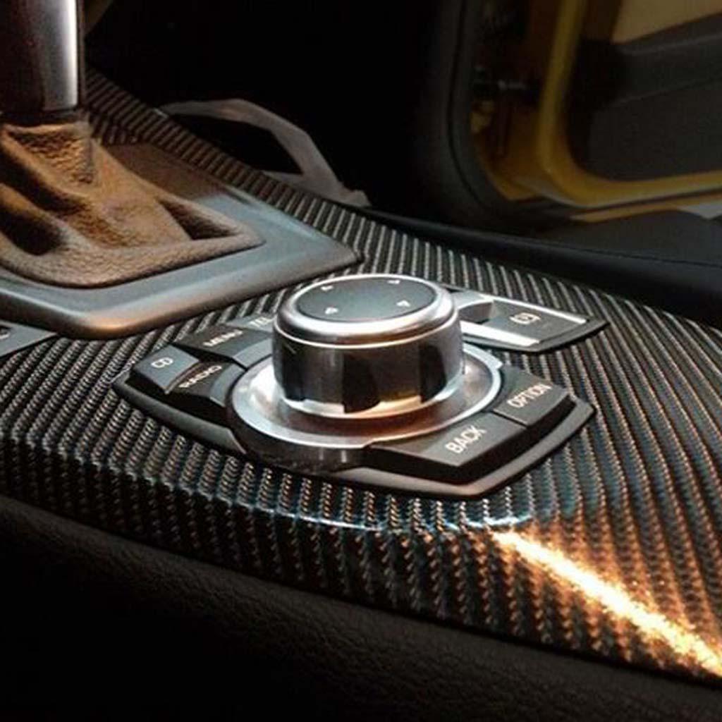 High Quality Shiny Gloss 6D Carbon Fiber Film Wrap Decal Sticker Sheet