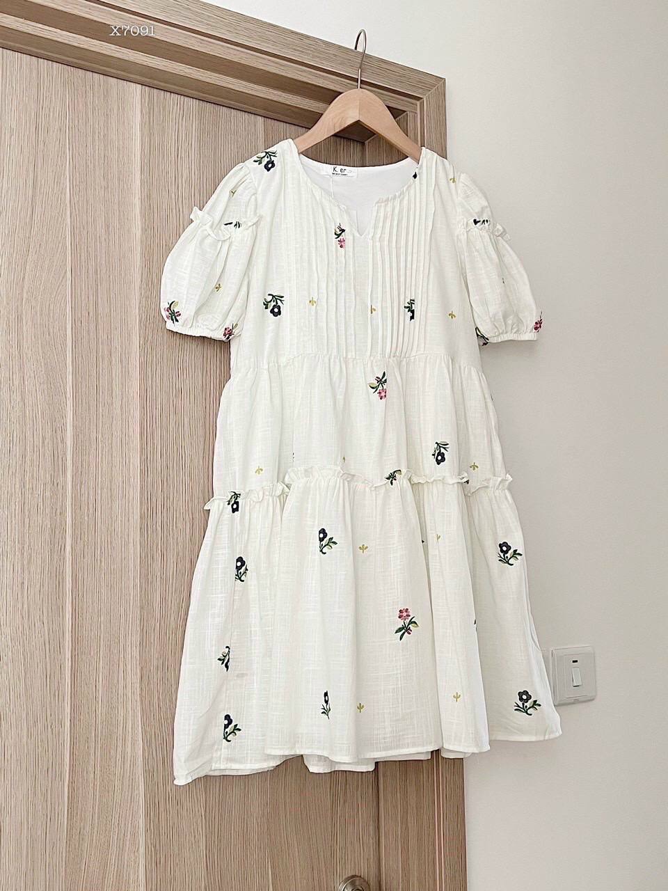 ĐẦM SUÔNG BABYDOLL FORM RỘNG BIG SIZE HOA FLORAL TAY NGẮN BỒNG VÁY XẾP LY ĐI BIỂN DẠO PHỐ DỰ TIỆC