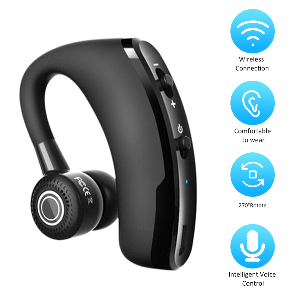 Tai Nghe Nhét Tai Âm Thanh Nổi Không Dây V9 BT Earbud Dành Cho Doanh Nhân Khi Lái Xe