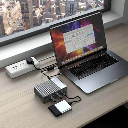 Cổng chuyển đổi HyperDrive 18-in-1 Gen2 USB-C Hub HD-G218 - Hàng chính hãng