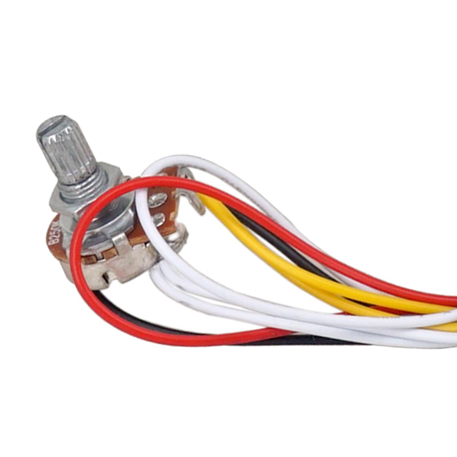 Guitar Potentiometer Bass Parts Guitar Wiring Harness Set for Replaces Accessory