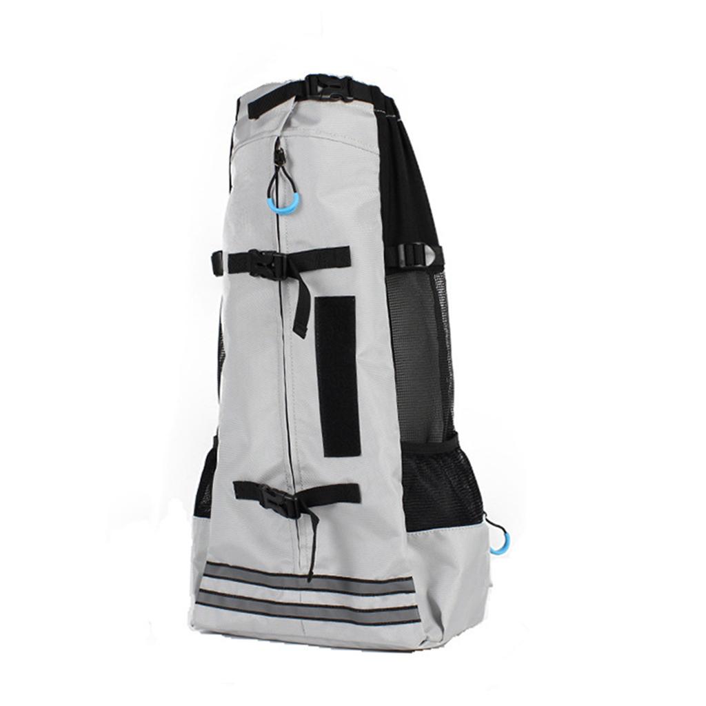 Medium Dog Carrier Backpack Pet Carrier Packsack, Breathable Hands-Free Corgi Bulldog Travel Bag for Walking Hiking Bike Motorcycle