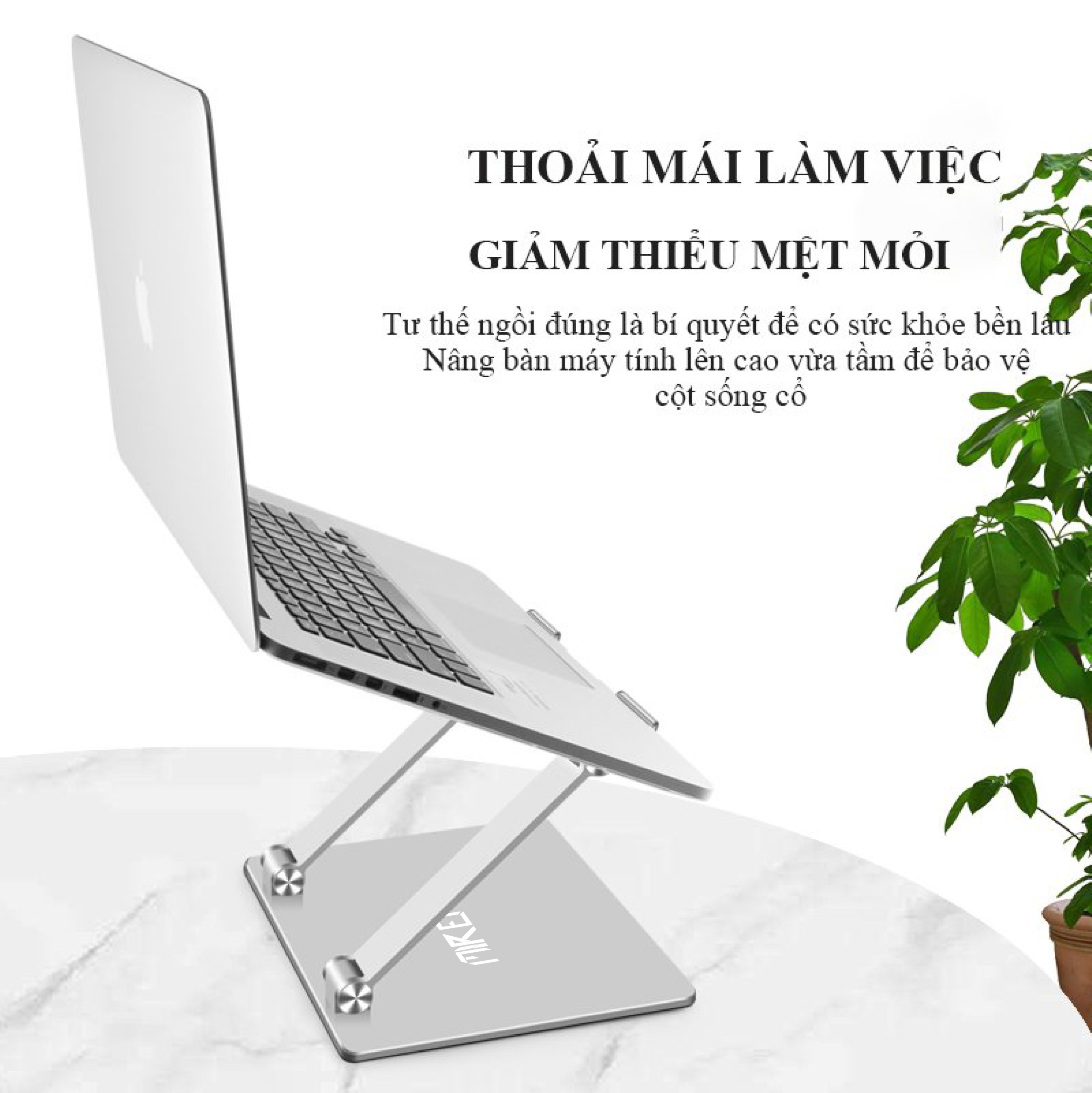 Đế Tản Nhiệt Laptop Macbook Giá Đỡ Kệ Đỡ Để Bàn Hợp Kim Nhôm Cao Cấp - Nâng Hạ Độ Cao - Gấp Gọn Tùy Thích Cho Kích Cỡ 10-18 Inches Hàng Chính Hãng