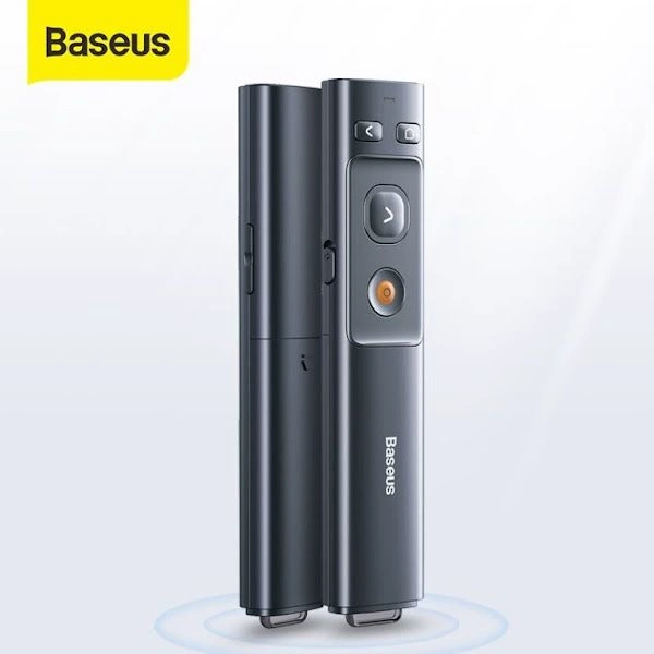 Bút Laser trình chiếu Baseus Orange Dot Wireless Presenter cho Laptop/ Macbook -Hàng Chính Hãng