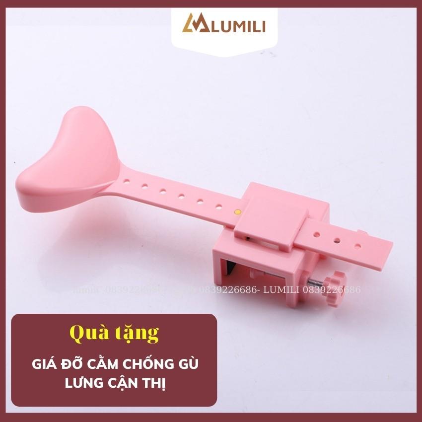 bàn học sinh trẻ em lumili A06 bộ bàn học thông minh chống gù chống cận cho bé nâng hạ độ cao