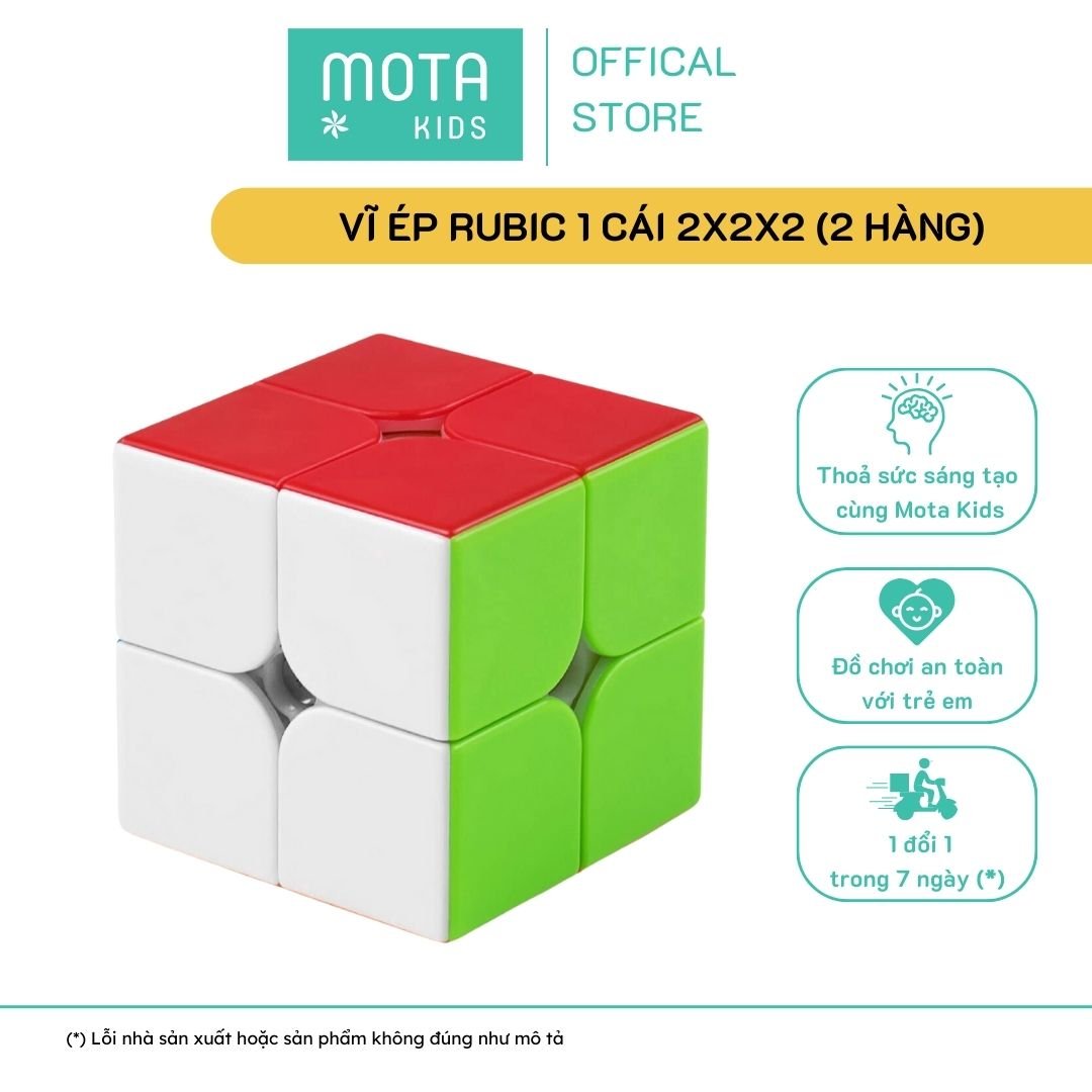 [M8832-3 - Mota Montessori] Đồ chơi cho bé Rubik 2 hàng 2x2x2 - Hàng chính hãng