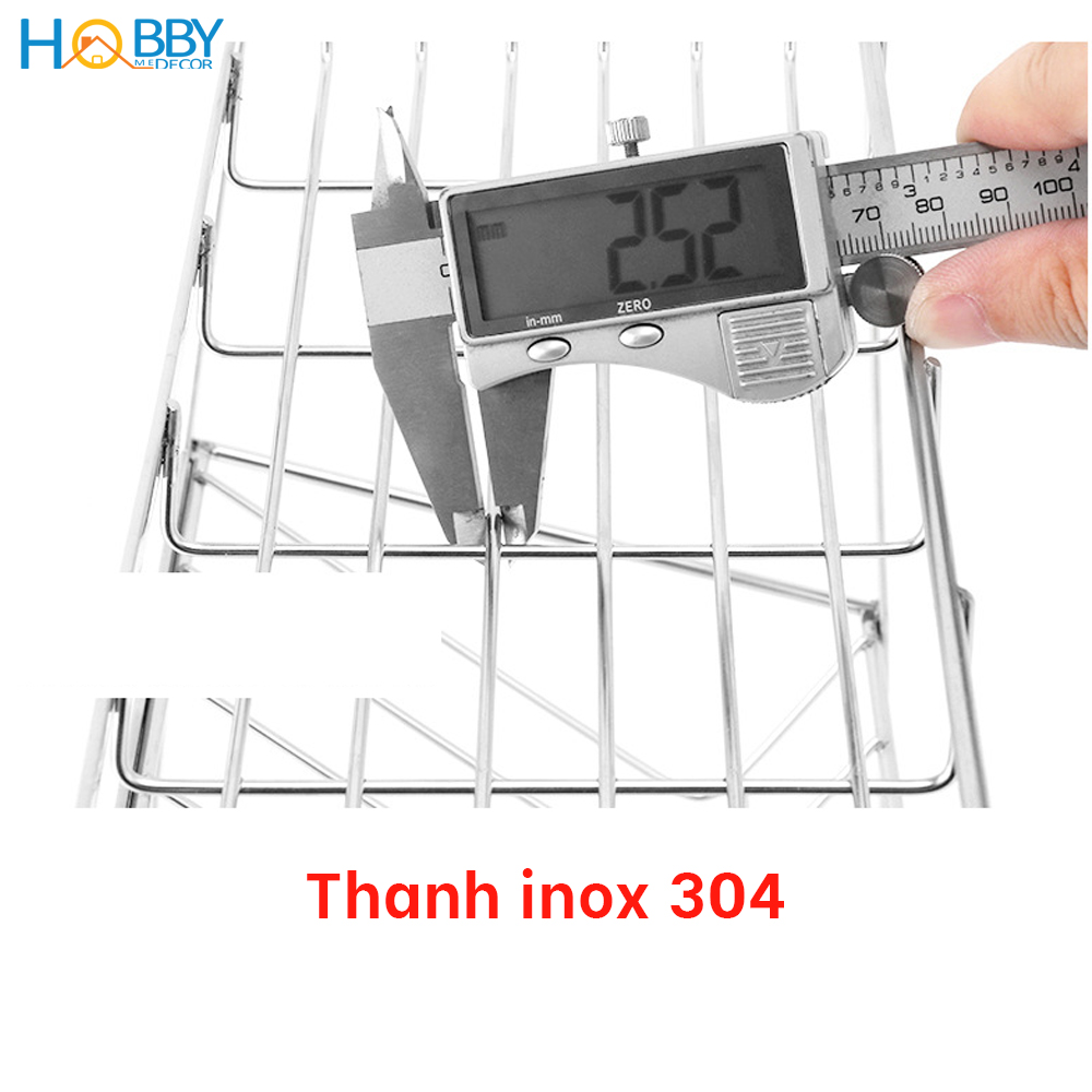 Kệ đựng gia vị 3 tầng để chai lọ nhà bếp đa năng Hobby Home Decor 3TGV inox 304