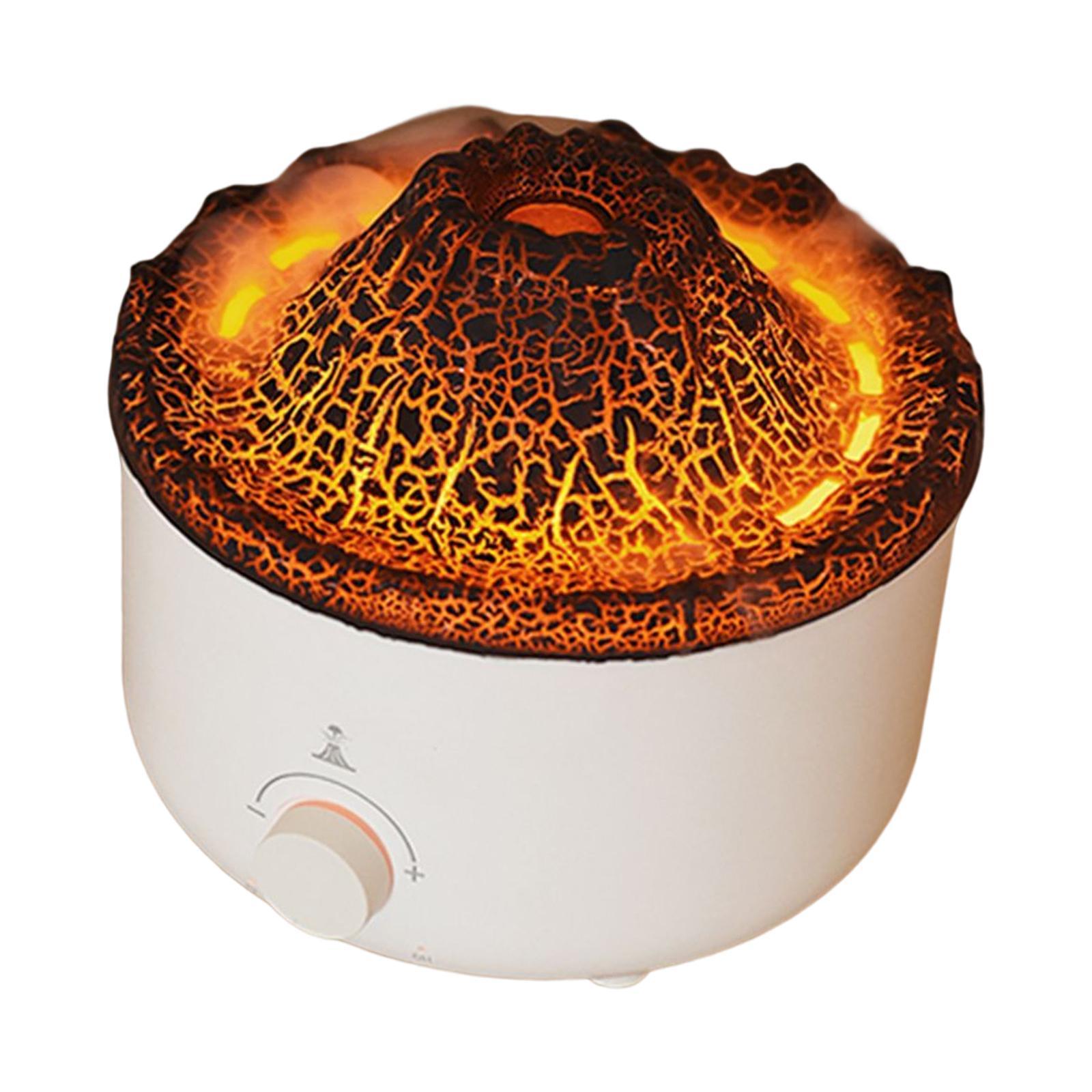 Air Humidifier Fragrance with Flame Lamp Essential Diffuser for Car Nursery