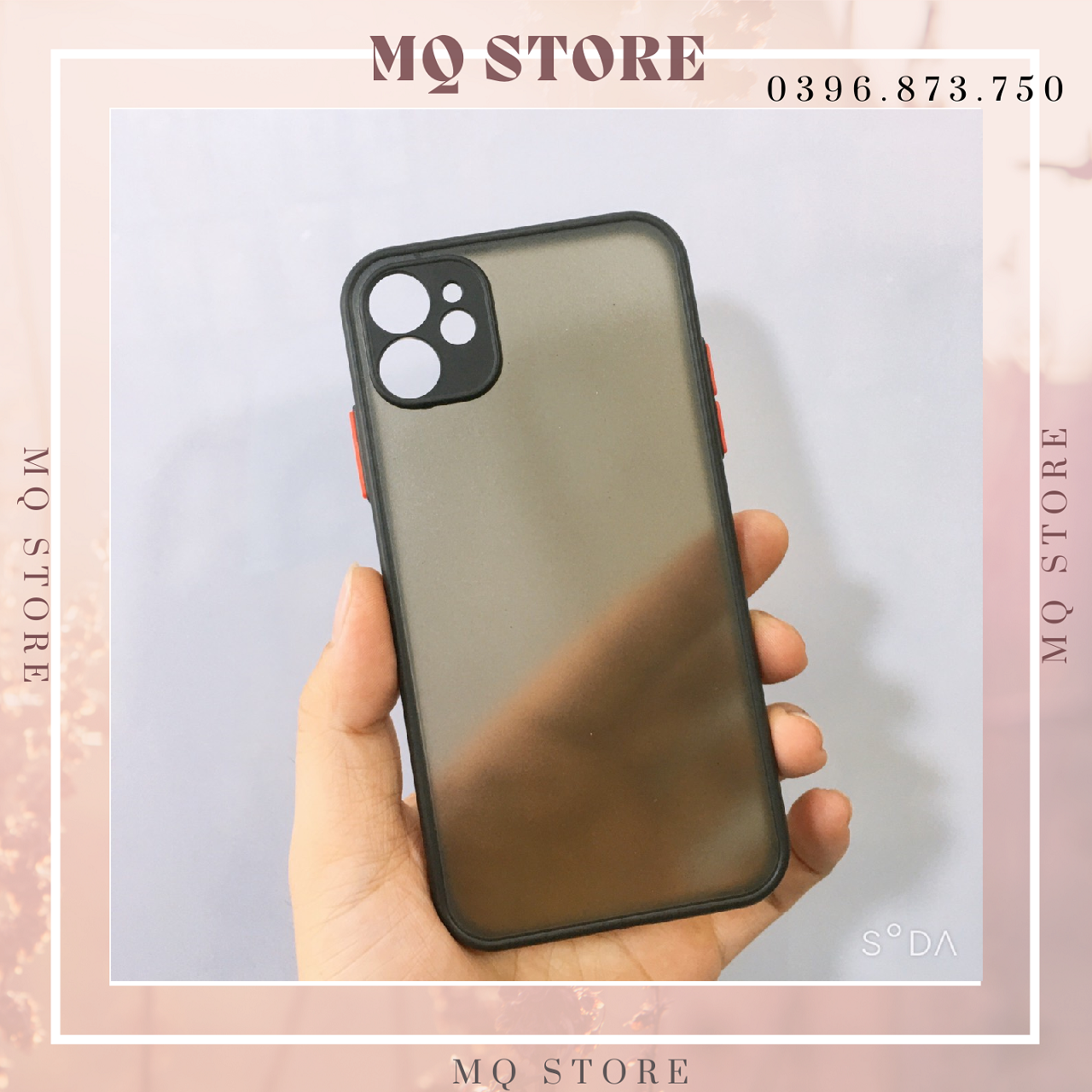 Ốp lưng viền màu, lưng nhám chống sốc,, phím bấm màu dành cho iPhone 11, 11 Pro Max