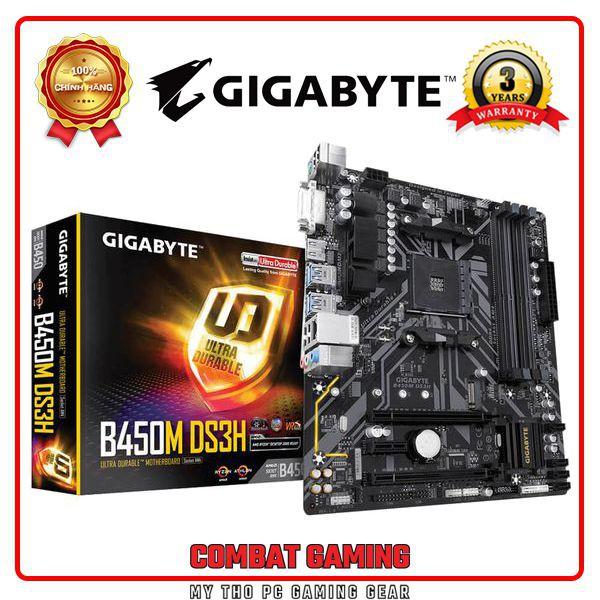 Bo Mạch Chủ Mainboard GIGABYTE B450M DS3H- Hàng Chính Hãng