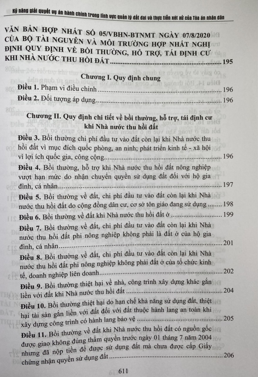 Kỹ năng giải quyết vụ án hành chính trong lĩnh vực quản lý đất đai và thực tiễn xét xử của Tòa án Nhân dân