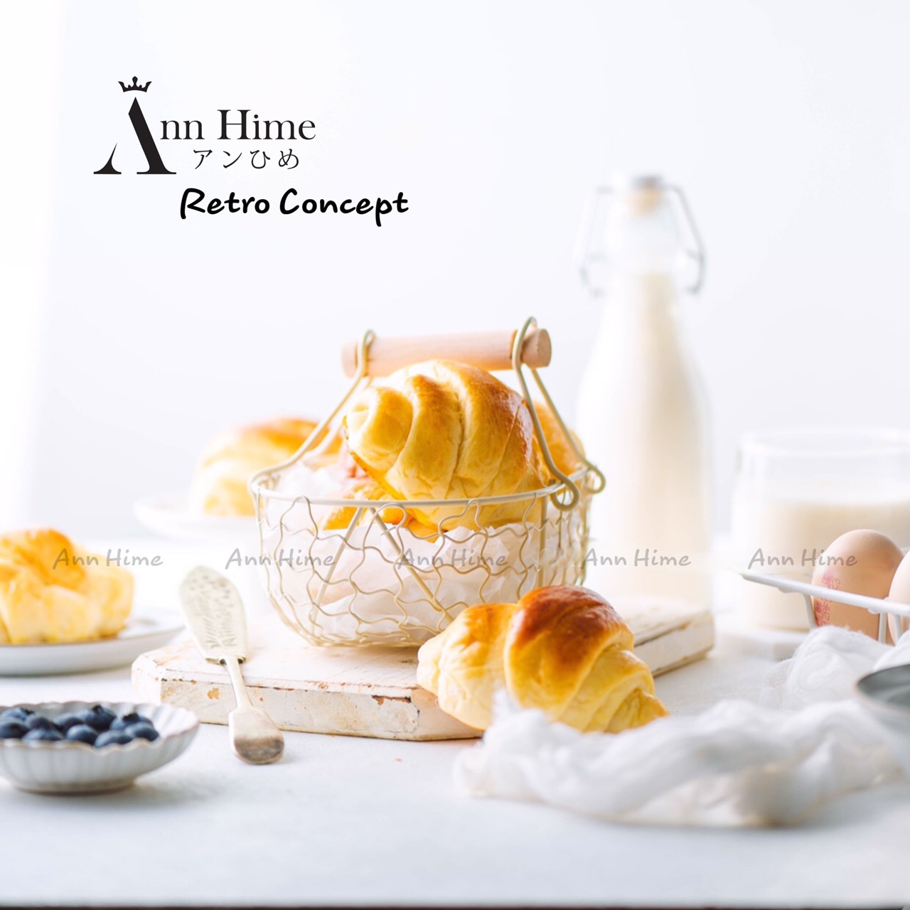 Giỏ Đựng Đồ Đựng Trái Cây Hoa Quả Bằng Sắt Tay Cầm Gỗ Dáng Retro Cổ Điển