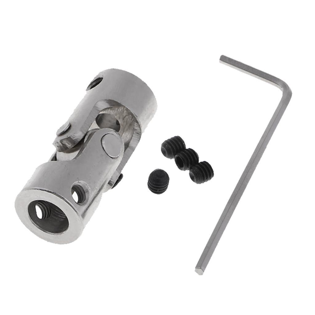 3pcs 6mm to 8mm Inner Dia Rotatable Universal Steering Shaft U Joint Coupler