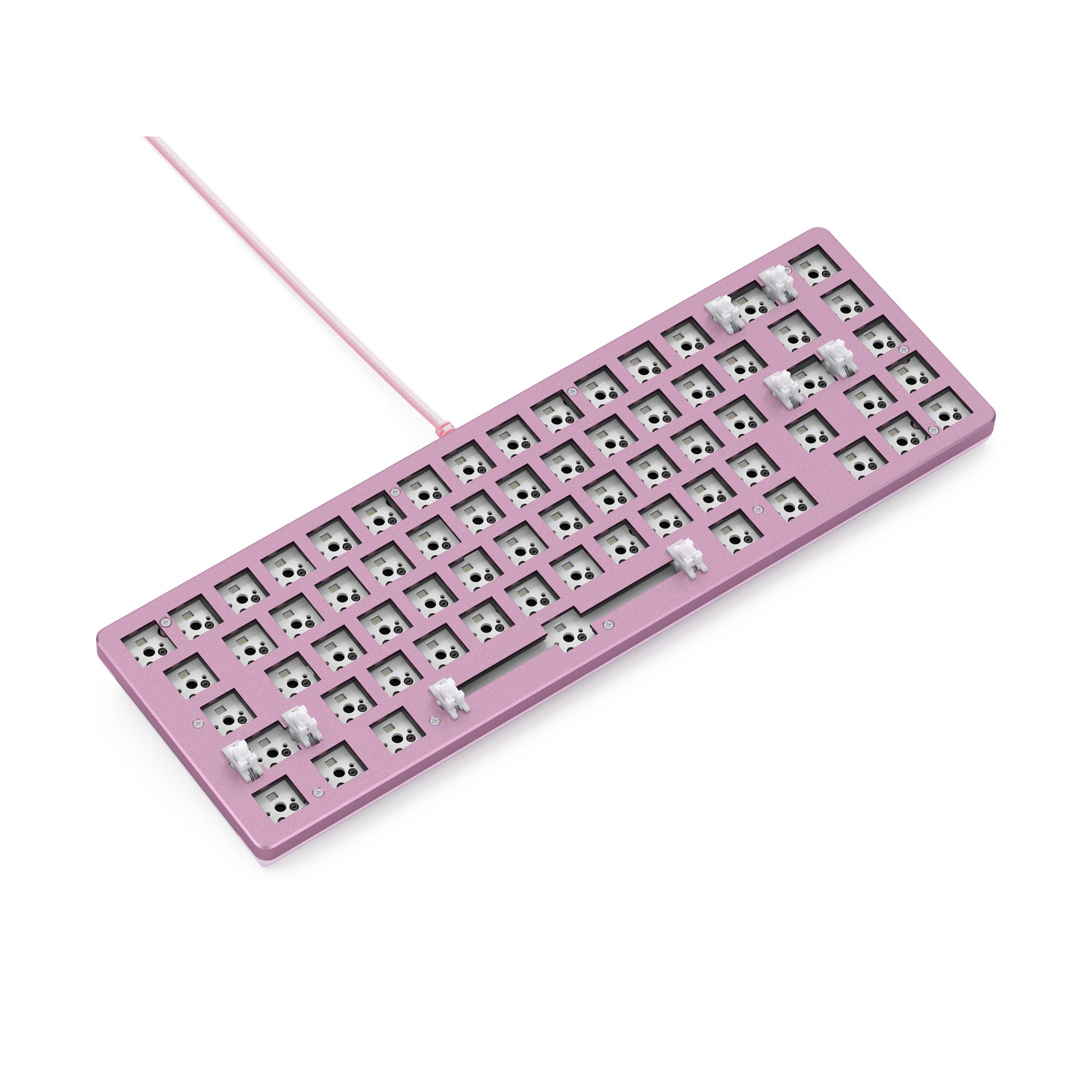 Bàn phím cơ custom Glorious GMMK 2 RGB 65% Pink (Custom Built / ANSI / Hot Swap) - Hàng chính hãng